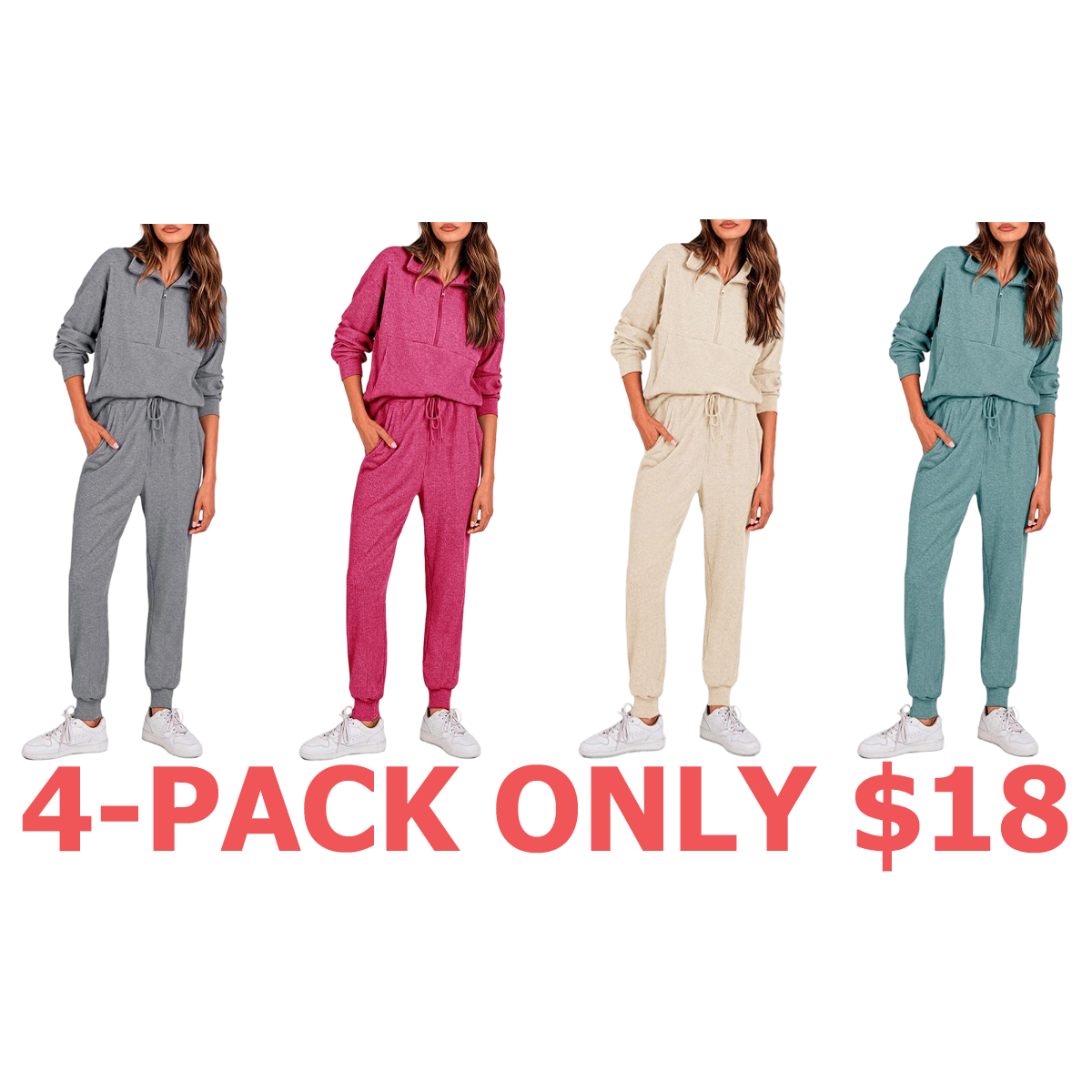 Women's 2-Piece Sweatsuits Set Long