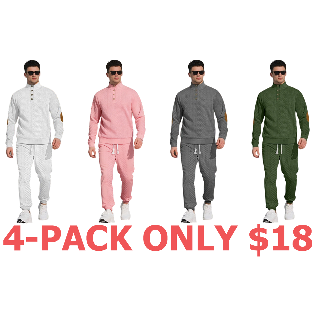 Men's knitted suit The