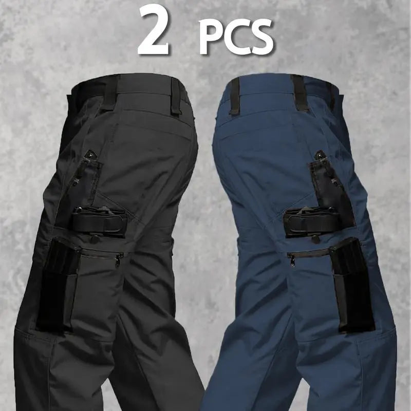 Men's Solid Color Tactical Work Pants