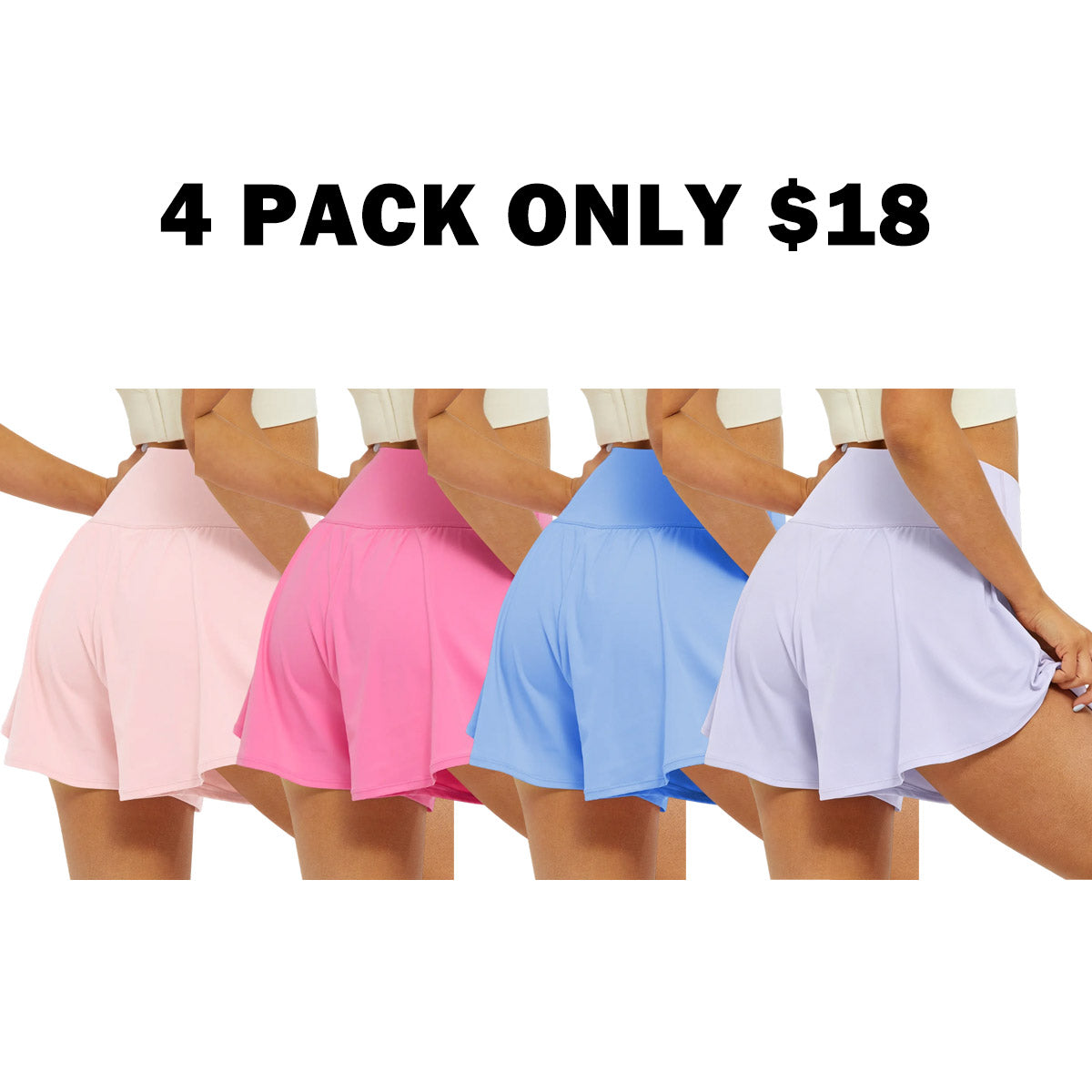 Flowy Running Shorts with Pockets