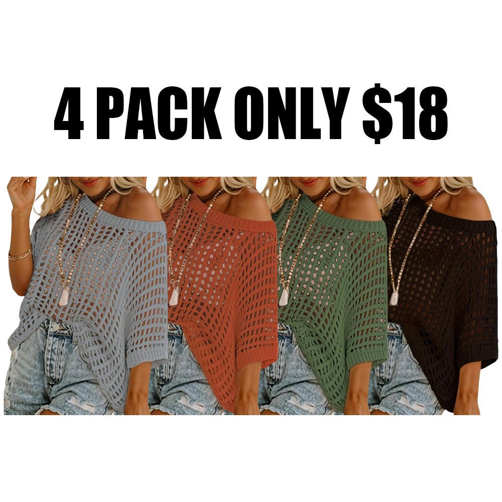 Women'S Summer Round Neck Short Sleeve Sweater