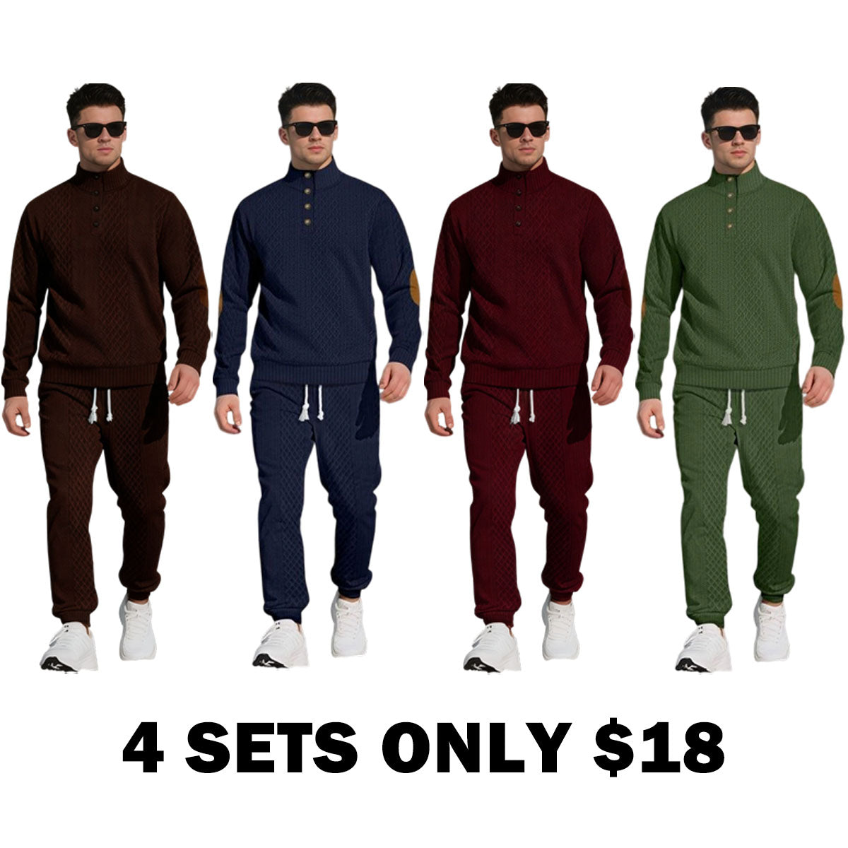 Men's knitted suit