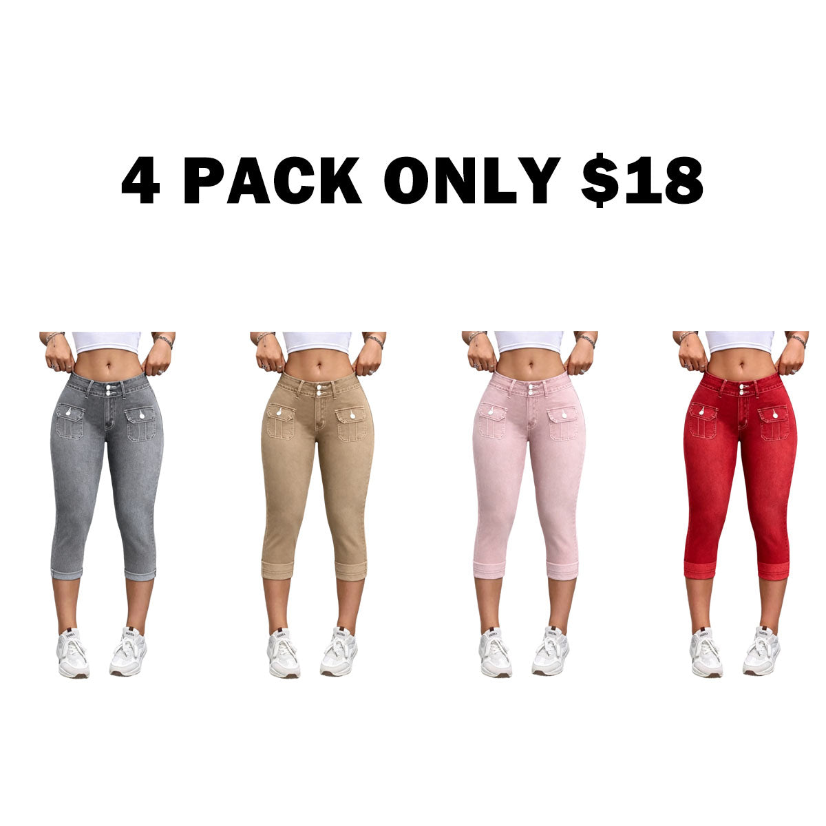 Women's Tight Fit Seven-Quarter Pants