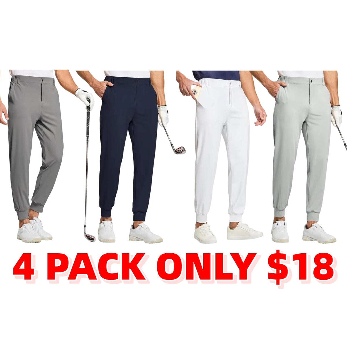 Men's Stretch Slim Fit Work Dress Pants