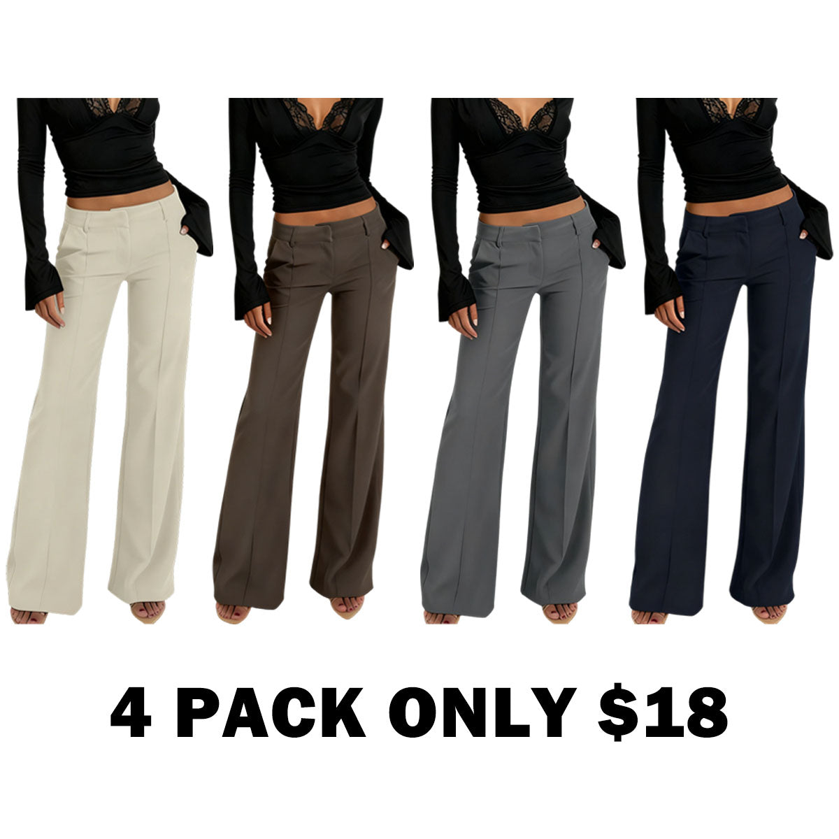 Women's Casual Fashion Suit Pants