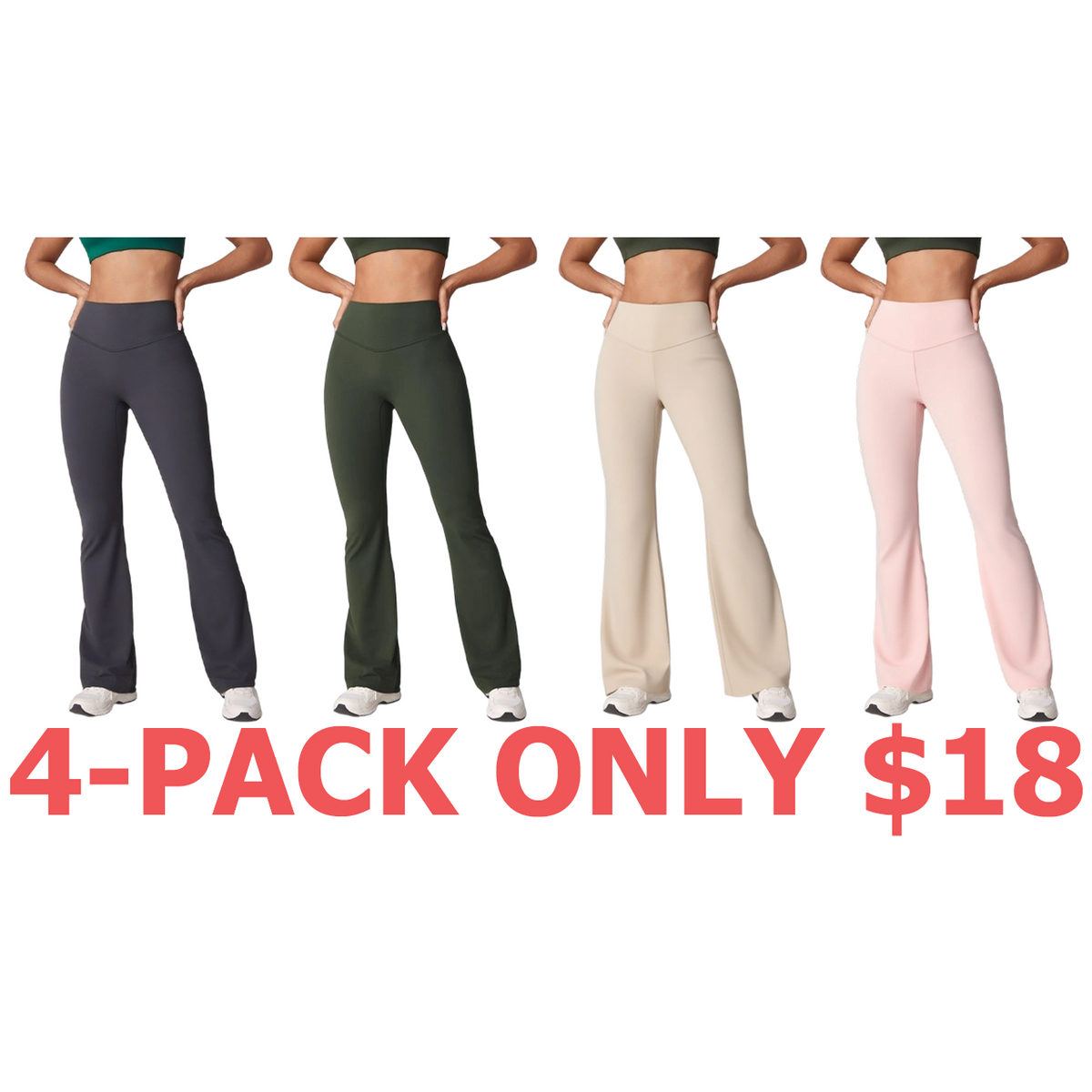 Latest 8-Piece Set of Seamless Bell-Bottom Pants