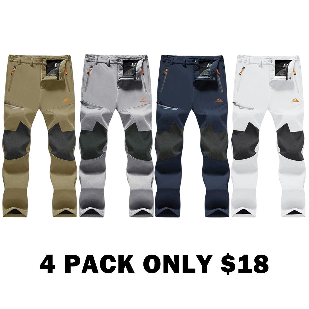 Men's Winter Fleece Lined Ski Snow Pants