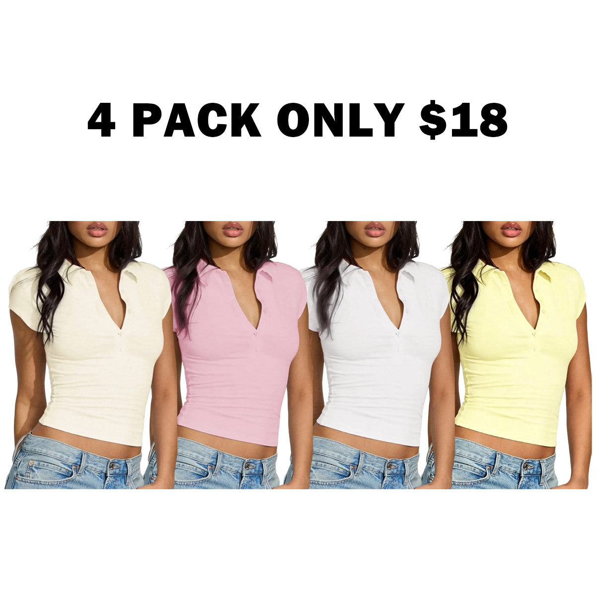 Slim-Fit Button Short Sleeve Polo Shirt