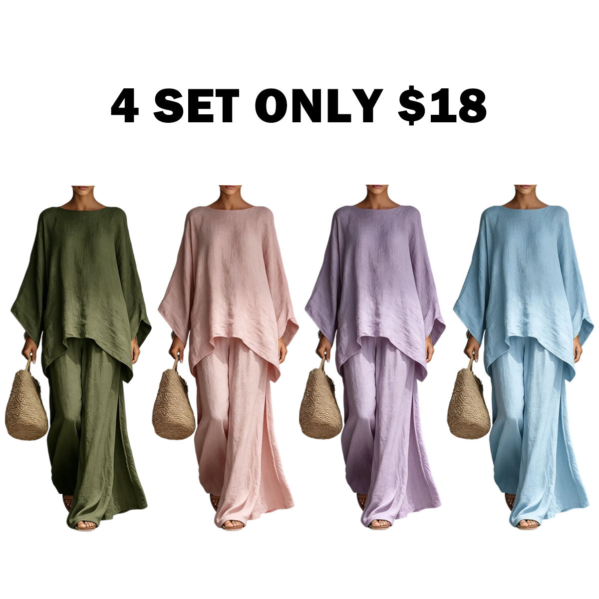 Boho Linen Two Piece Set