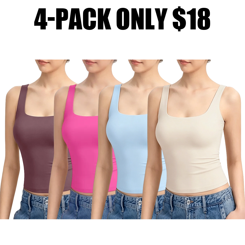 Women's Square-Neck Spaghetti Strap Tank Top
