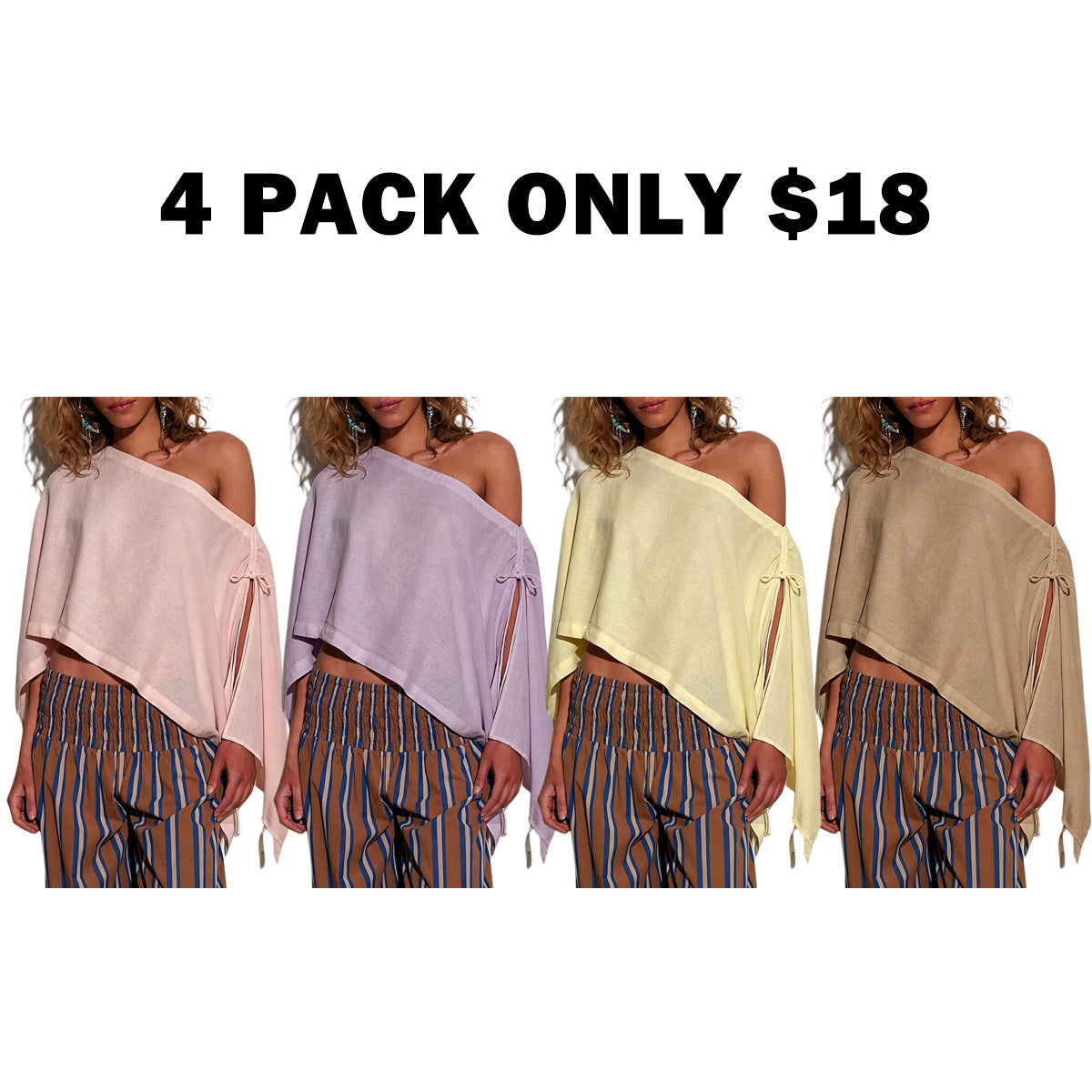 Women‘s Versatile Cape Tops