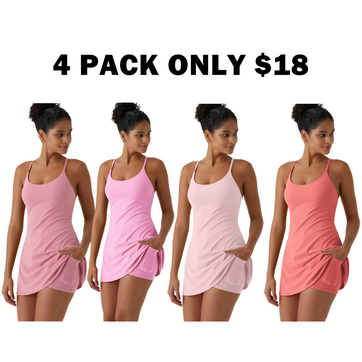 Softlyzero Plush Backless Active Dress-Easy Peezy