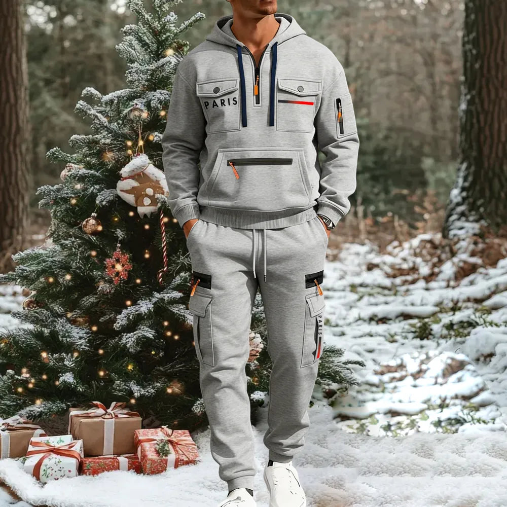 🔥Christmas sale! Men's autumn&winter hooded fashion sweatshirt with multiple pockets