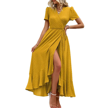 Women's Summer Wrap Maxi Dress