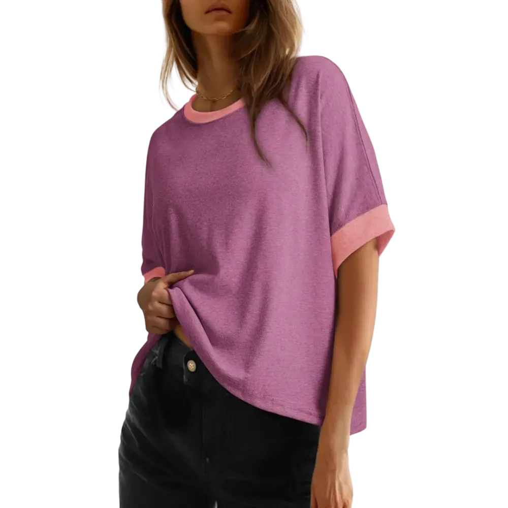🔥Women'S Tops For Women 2026 Loose Oversized Basic Tee Comfortable Soft Fabric Flattering Fit