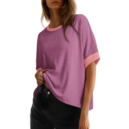 🔥Women'S Tops For Women 2026 Loose Oversized Basic Tee Comfortable Soft Fabric Flattering Fit