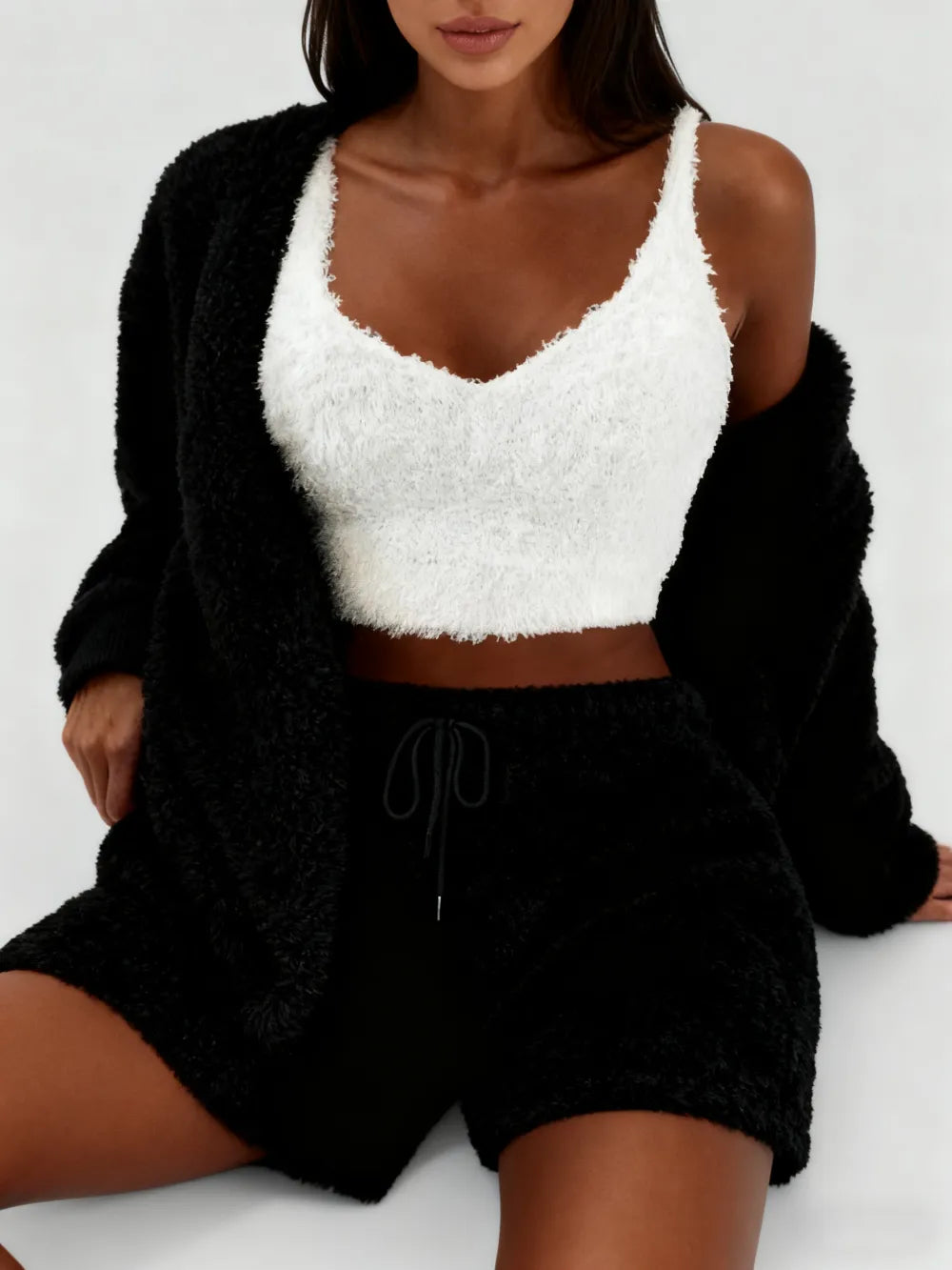 Plush Three-piece Pyjama Set