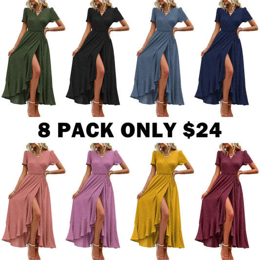 Women's Summer Wrap Maxi Dress