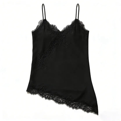 Lace Trim Satin Camisole