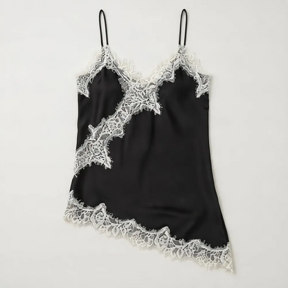 Lace Trim Satin Camisole