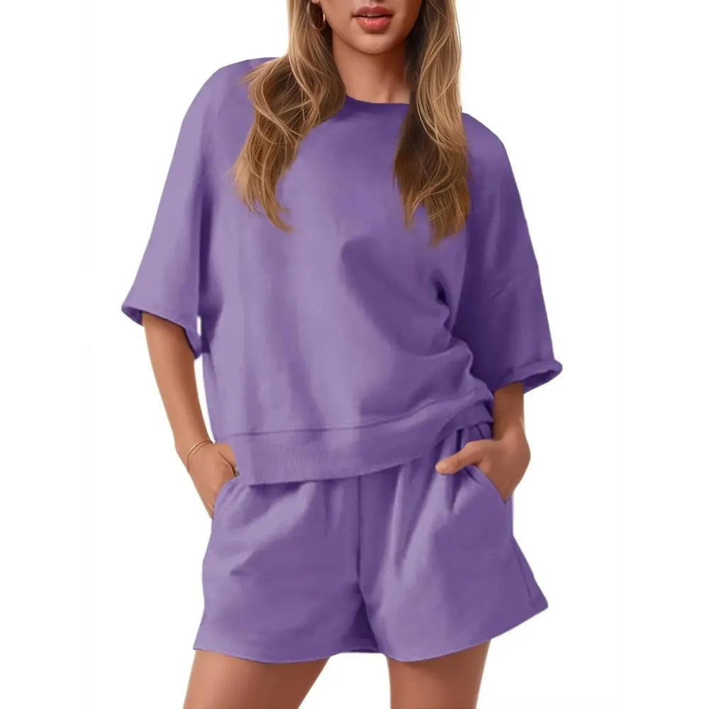 Oversized Cropped Tracksuit Sets