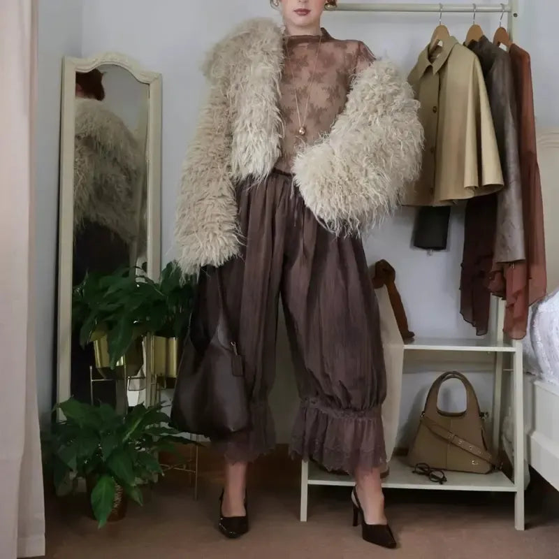Lace Bloomer Pants