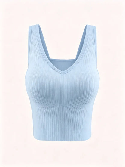Women's Solid Backless Bra with Removable Pads