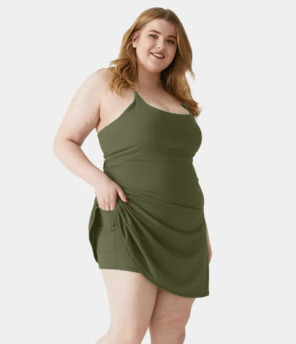 Plush Backless Active Dress-Easy Peezy