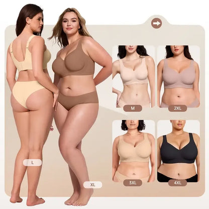 Women’s Jelly Bras Full Coverage Wireless Supportive Bra