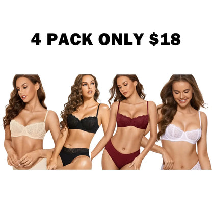 Women's Sexy Lace Push Up Plus Size Bra