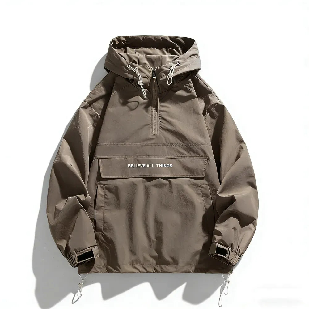 Men's Half Zip Windbreaker Jacket