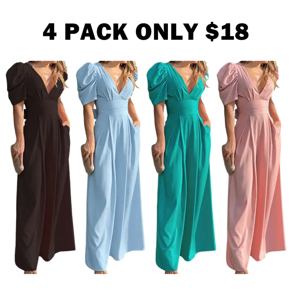 Puff Sleeve Jumpsuit