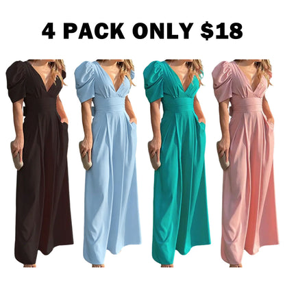 Puff Sleeve Jumpsuit