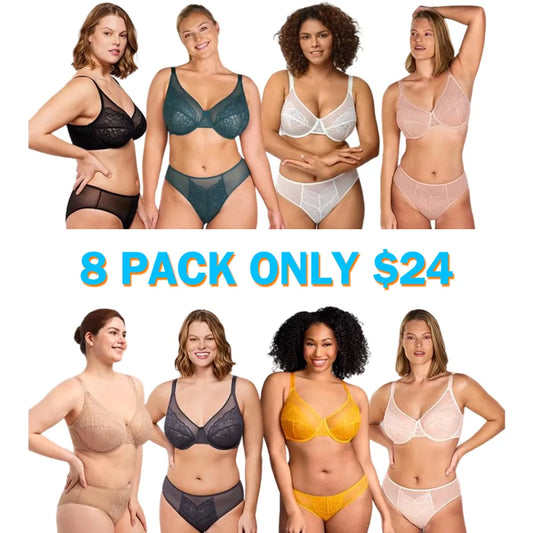 Enchante Floral Lace Plus Size Full Coverage Bra