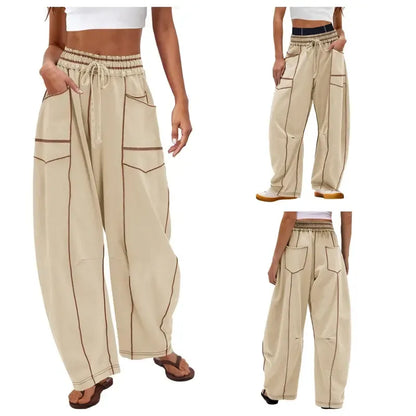 Wide Leg Drawstring Sweatpants