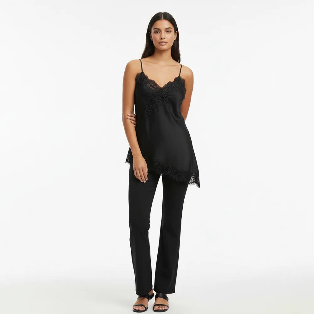 Lace Trim Satin Camisole