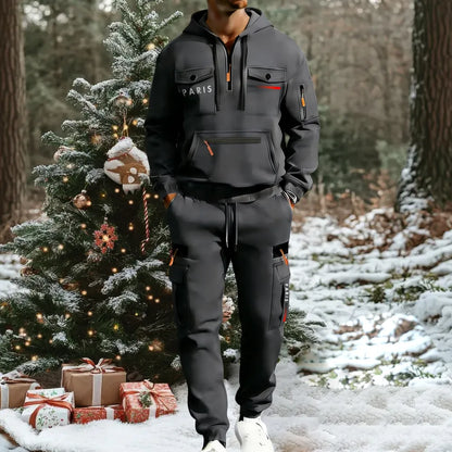 🔥Christmas sale! Men's autumn&winter hooded fashion sweatshirt with multiple pockets