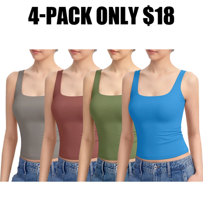 Women's Square-Neck Spaghetti Strap Tank Top