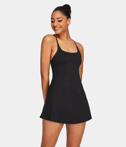 Plush Backless Active Dress-Easy Peezy