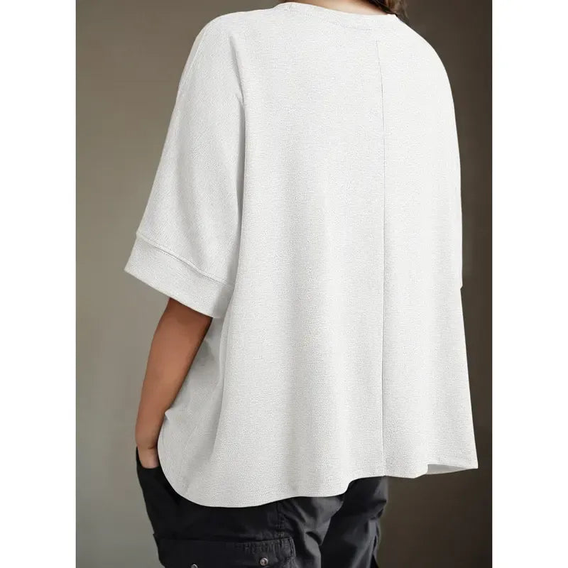 🔥Women'S Tops For Women 2026 Loose Oversized Basic Tee Comfortable Soft Fabric Flattering Fit