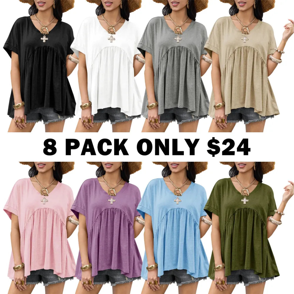 Women‘s Summer Peplum Tops