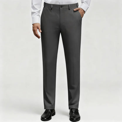 Men's Stretch Dress Pants No Iron Golf Pants Expandable Waist Flat Front Business Casual Pants