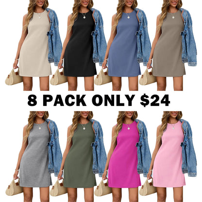 Casual Summer Sundresses Sleeveless Tank Dress