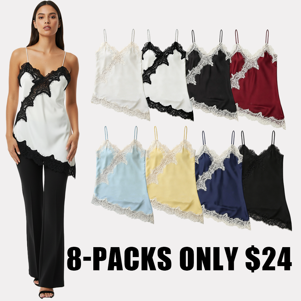 Lace Trim Satin Camisole