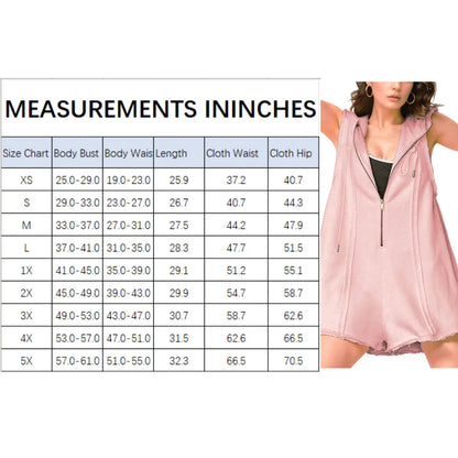 Short Half Zipper Sports Jumpsuit