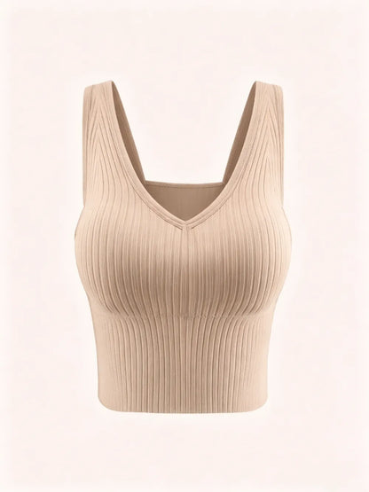 Women's Solid Backless Bra with Removable Pads