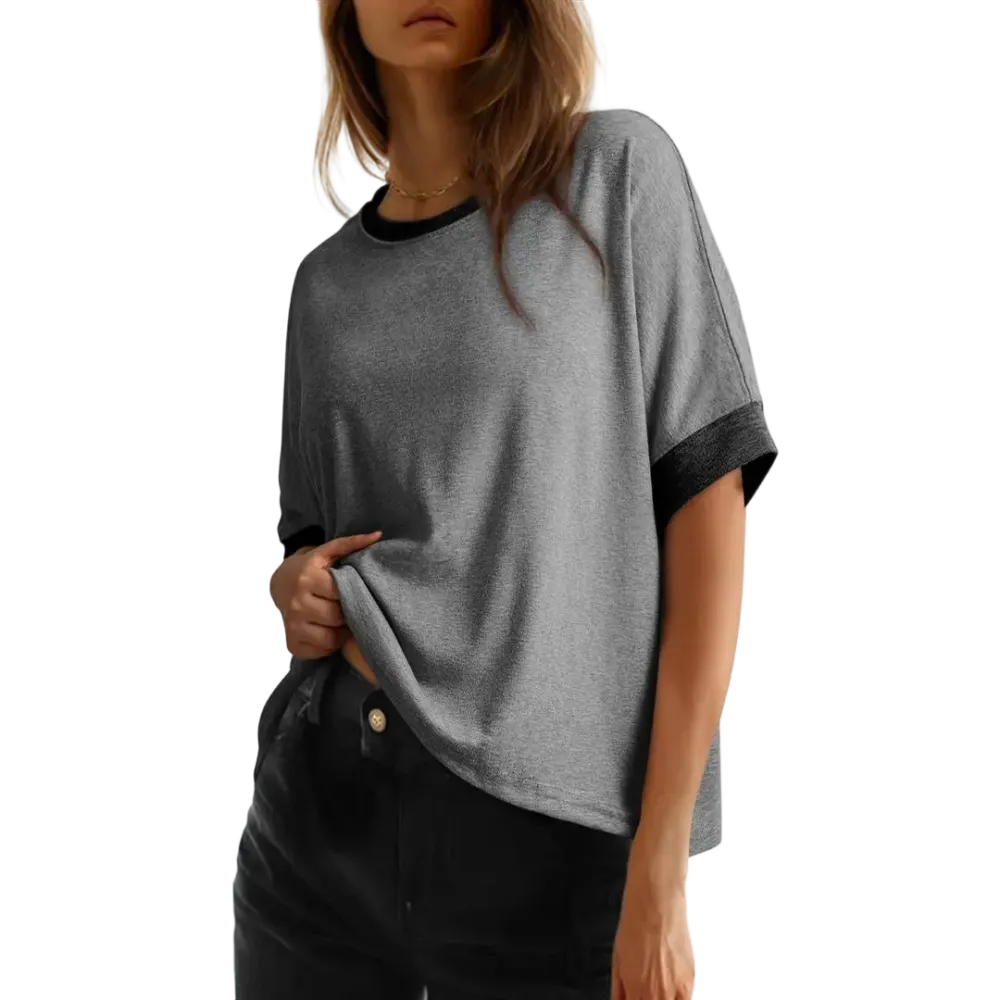 🔥Women'S Tops For Women 2026 Loose Oversized Basic Tee Comfortable Soft Fabric Flattering Fit