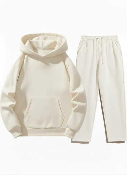 Men’s Casual Hoodie & Jogger Set – Two-Piece Daily Outfit