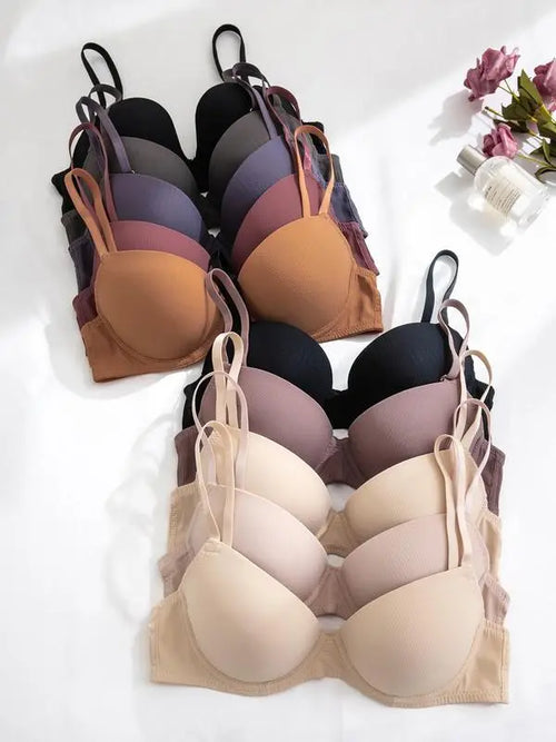 Women's Solid & Leopard Print Underwire Bra