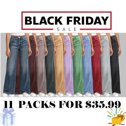 Women's Sweatpant Jeans Print Denim Sweatpants High Waisted Full-Length Wide Leg Pants Baggy Comfort Faux Jeans